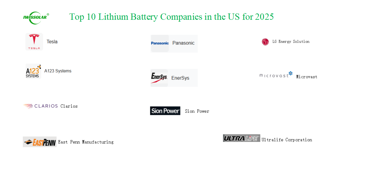 Top 10 Lithium Iron Phosphate Battery Companies in the US for 2025